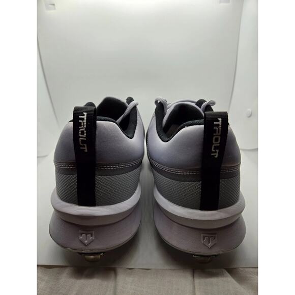 Nike Force Zoom Trout 9 Metal Baseball Cleats Mens 13 Gray White Shoe FB2907-002 - Picture 8 of 10